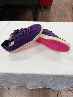 P448 Purple Suede Sneakers with Pink Outsole